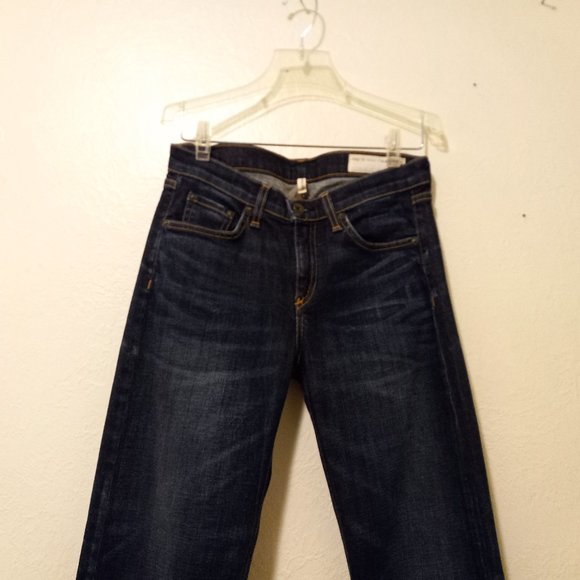 Rag & Bone Crop Straight Leg Jeans - Size 27 Boyfriend Like Cut Style - Picture 2 of 16